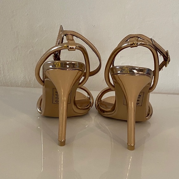 Rose Gold Sandal Heels - Picture 4 of 4